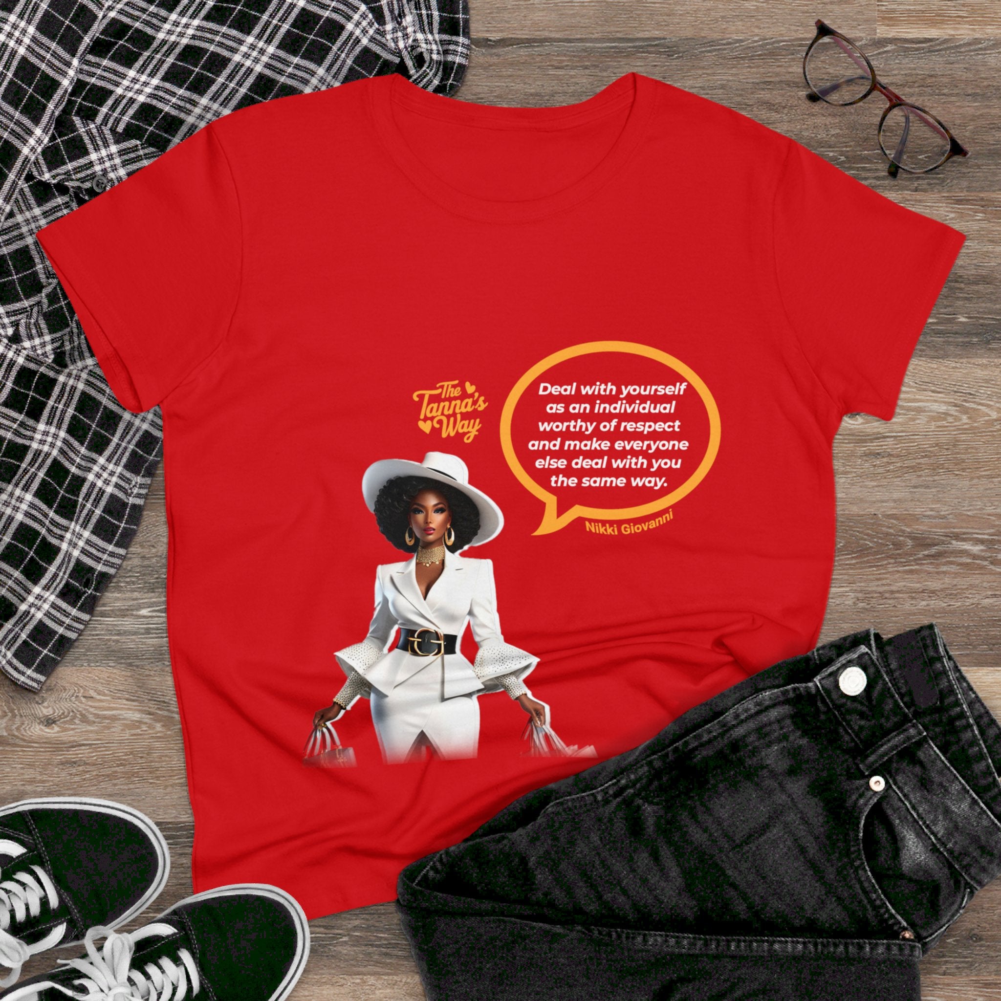 Nikki Giovanni Women's Midweight Cotton Tee